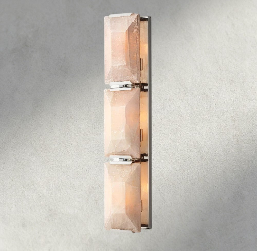 Harlow Calcite Triple Sconce-wall sconce-Manorlights