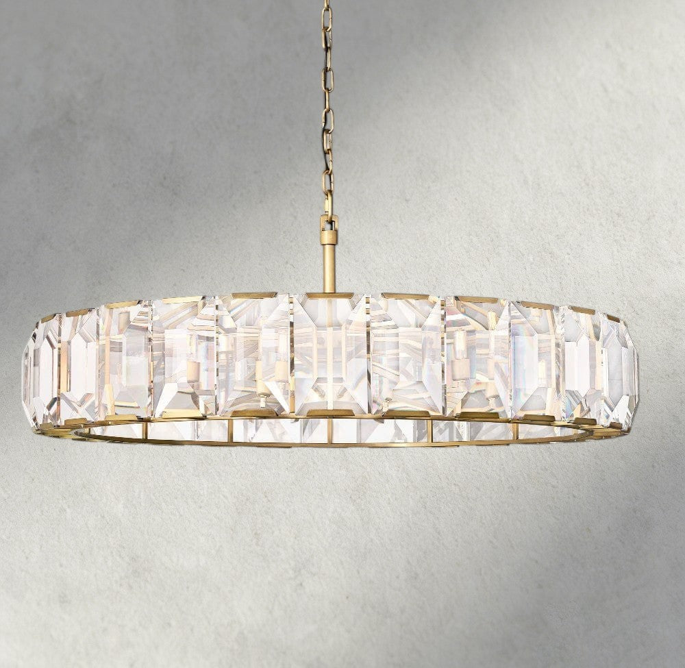Harlow Crystal Round Chandelier 19", 31", 43", 60"-chandelier-Manorlights