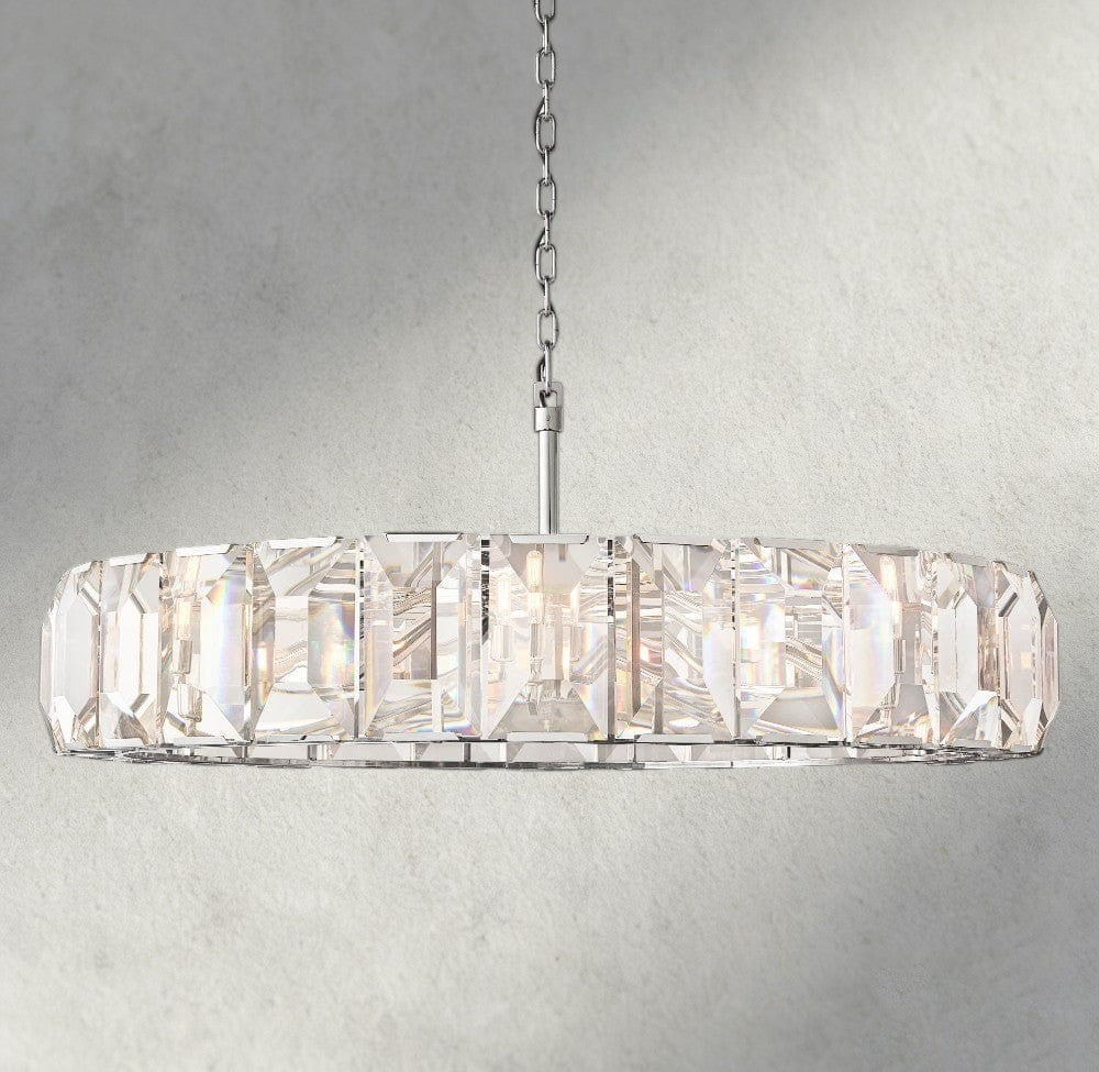 Harlow Crystal Round Chandelier 19", 31", 43", 60"-chandelier-Manorlights