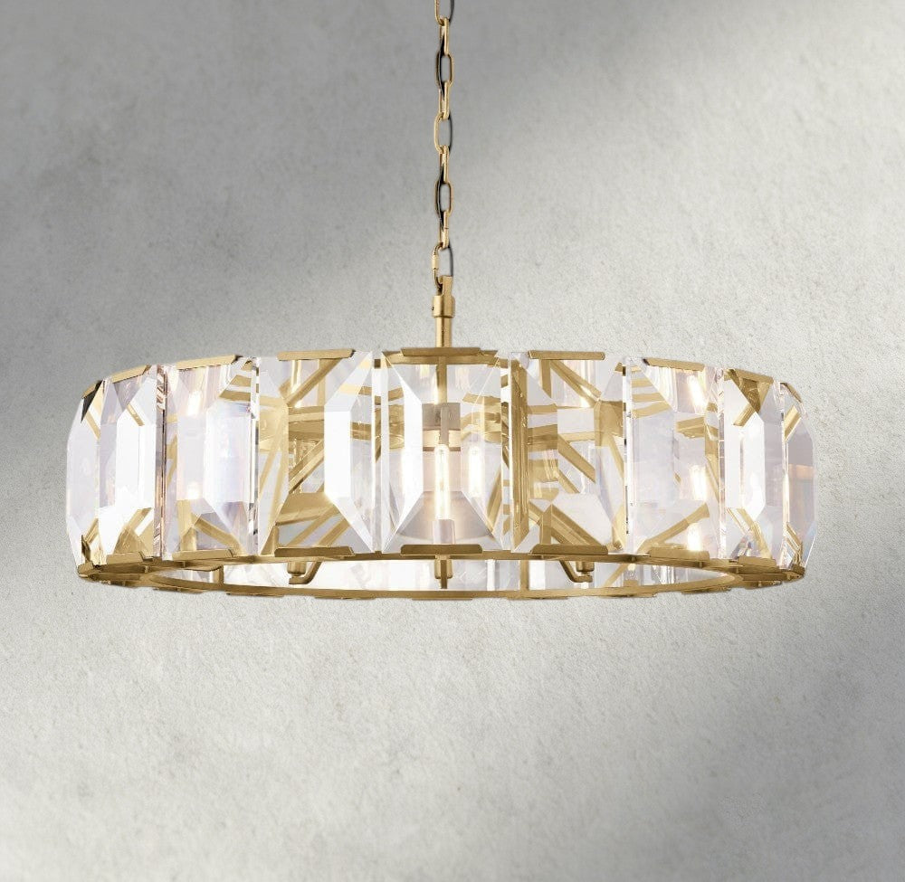 Harlow Crystal Round Chandelier 19", 31", 43", 60"-chandelier-Manorlights