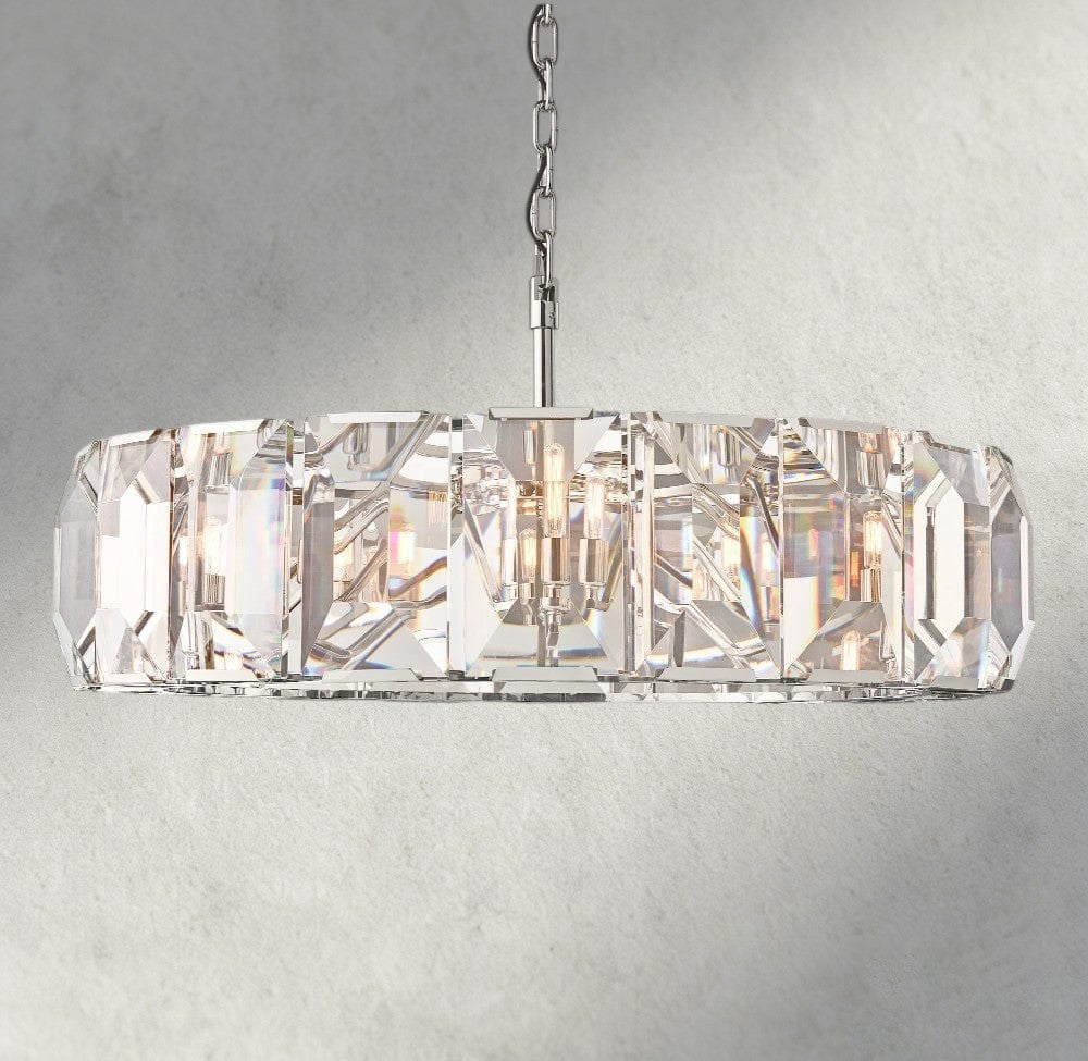 Harlow Crystal Round Chandelier 19", 31", 43", 60"-chandelier-Manorlights