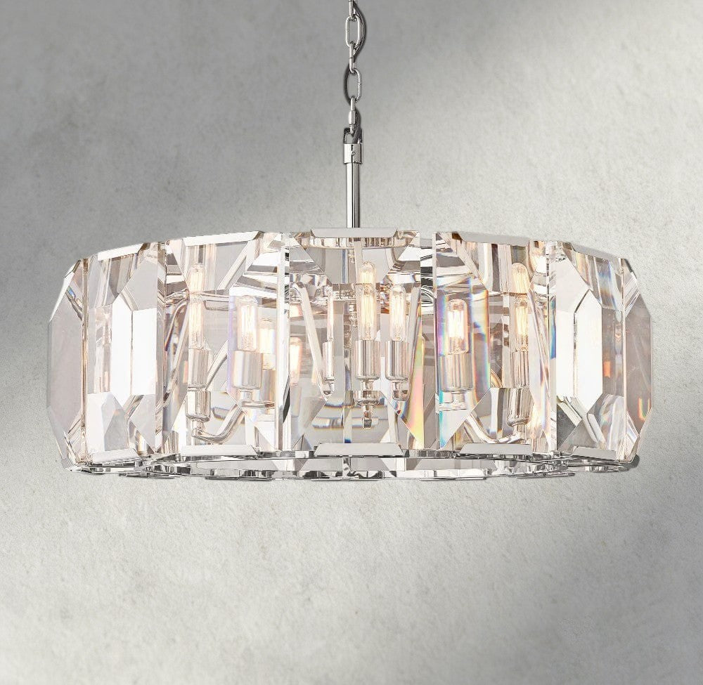 Harlow Crystal Round Chandelier 19", 31", 43", 60"-chandelier-Manorlights
