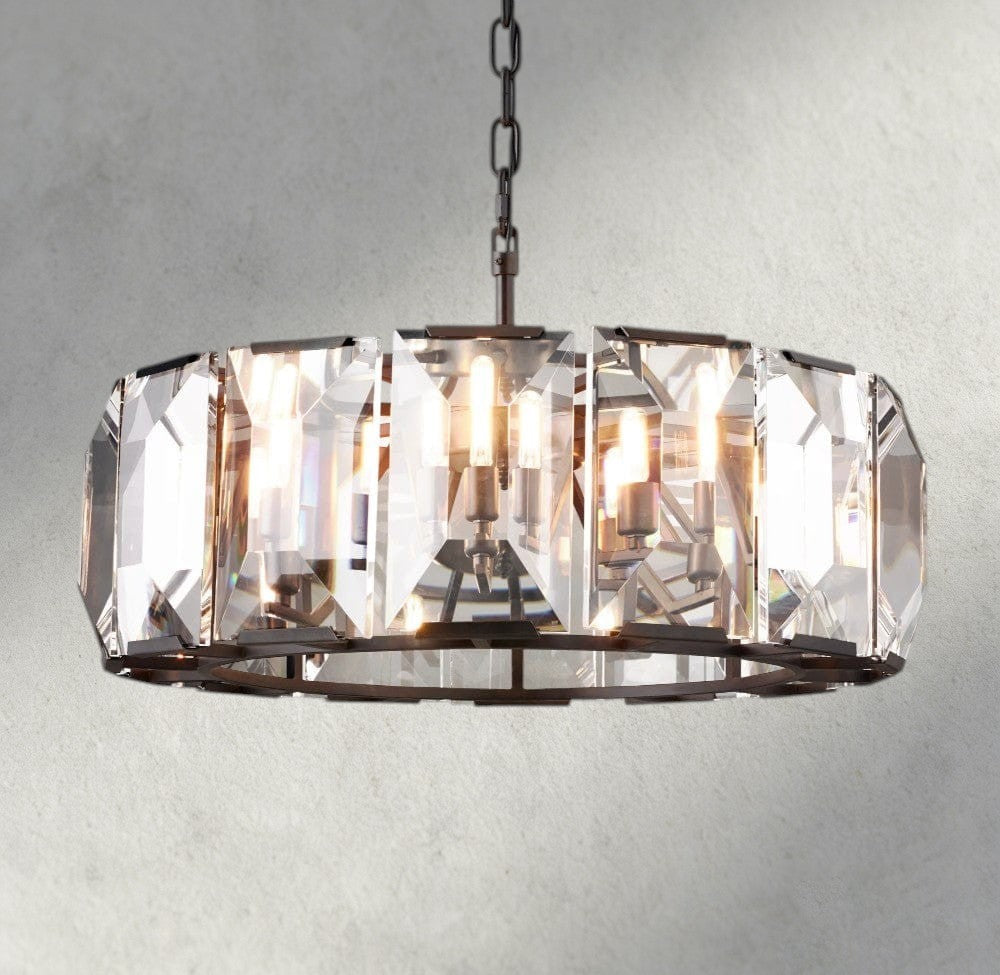Harlow Crystal Round Chandelier 19", 31", 43", 60"-chandelier-Manorlights