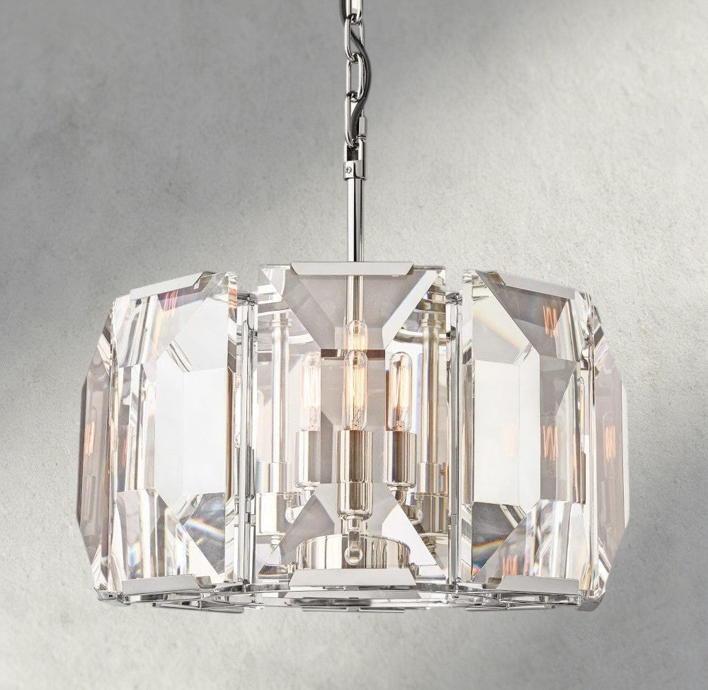 Harlow Crystal Round Chandelier 19", 31", 43", 60"-chandelier-Manorlights