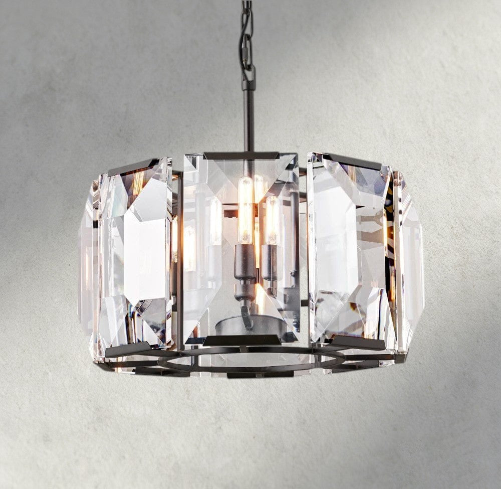 Harlow Crystal Round Chandelier 19", 31", 43", 60"-chandelier-Manorlights