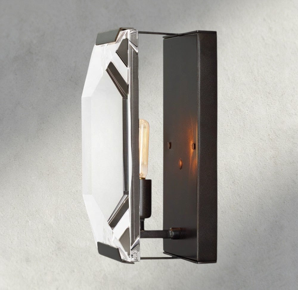 Harlow Crystal Sconce-wall sconce-Manorlights
