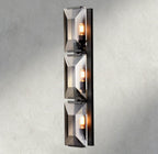 Harlow Crystal Triple Sconce-wall sconce-Manorlights