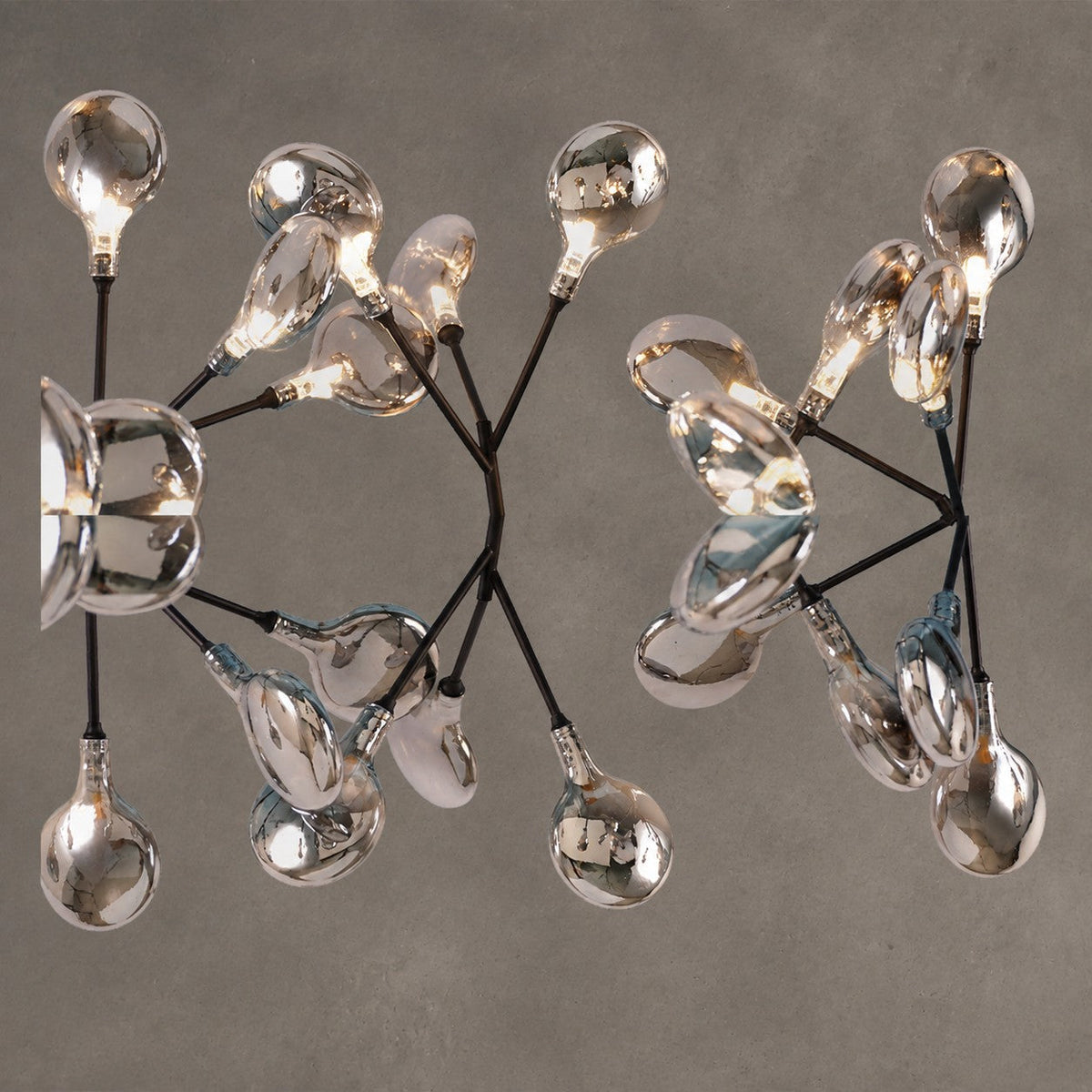 Hazel Smoke Acrylic Branch Chandelier