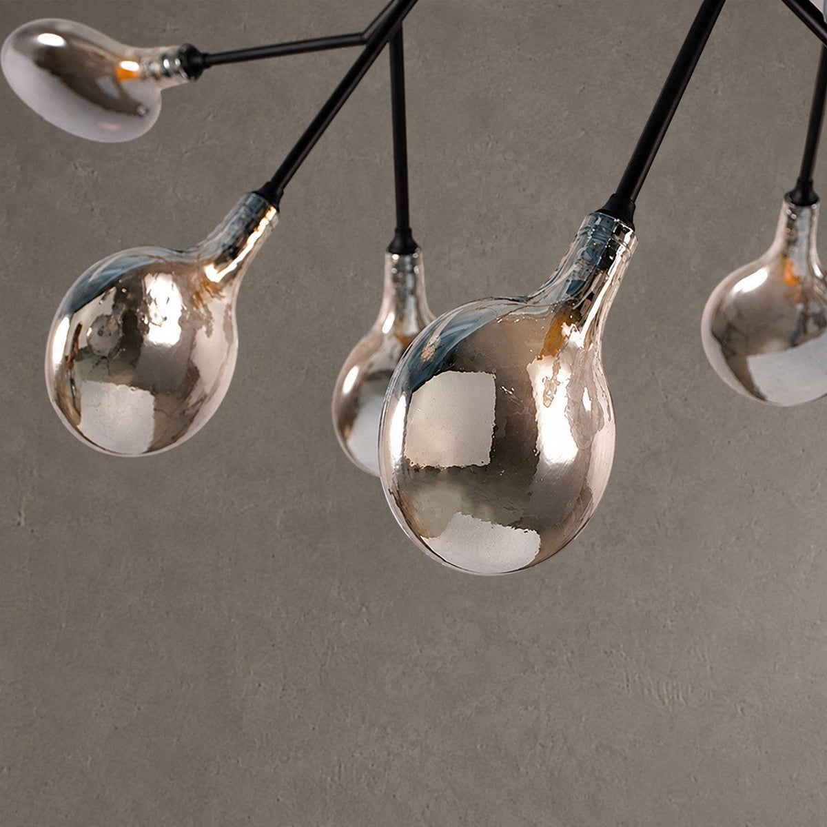 Hazel Smoke Acrylic Branch Chandelier