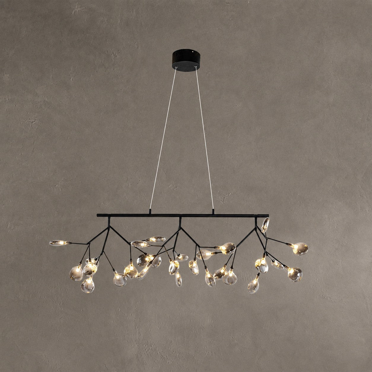 Hazel Smoke Acrylic Branch Chandelier