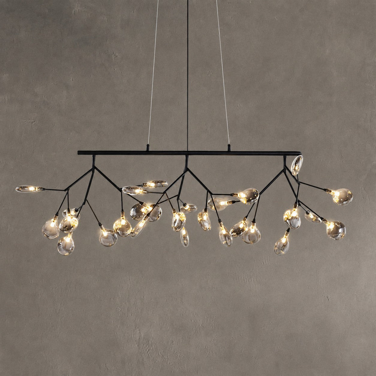Hazel Smoke Acrylic Branch Chandelier