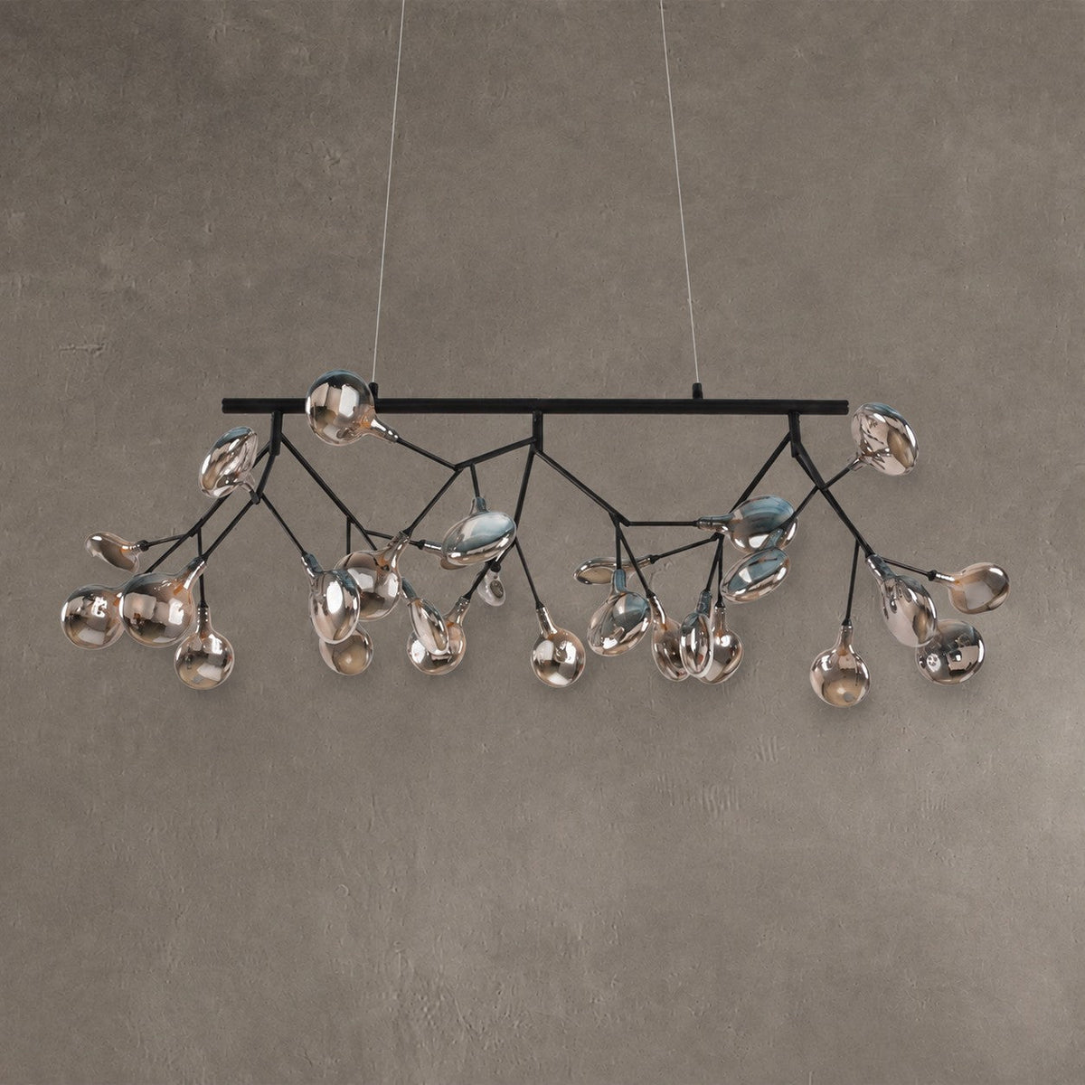 Hazel Smoke Acrylic Branch Chandelier
