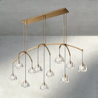 Hemisphere Linear Chandelier 54", 72"-chandelier-Manorlights