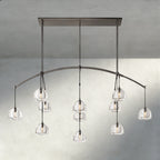 Hemisphere Linear Chandelier 54", 72"-chandelier-Manorlights