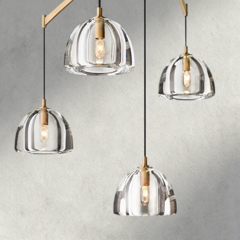 Hemisphere Linear Chandelier 54", 72"-chandelier-Manorlights