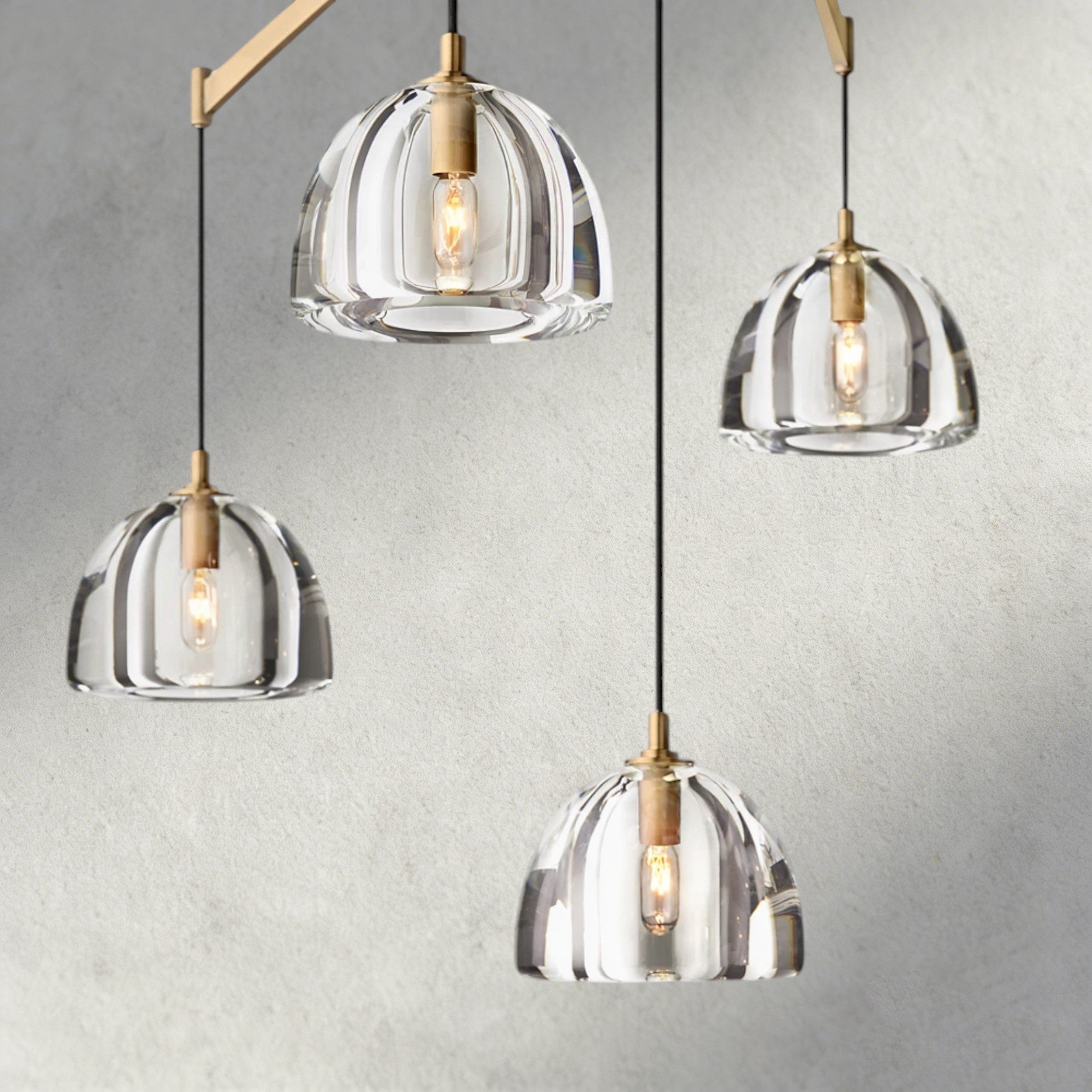 Hemisphere Linear Chandelier 54", 72"-chandelier-Manorlights