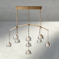 Hemisphere Linear Chandelier 54", 72"-chandelier-Manorlights