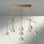 Hemisphere Linear Chandelier 54", 72"-chandelier-Manorlights