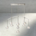 Hemisphere Linear Chandelier 54", 72"-chandelier-Manorlights
