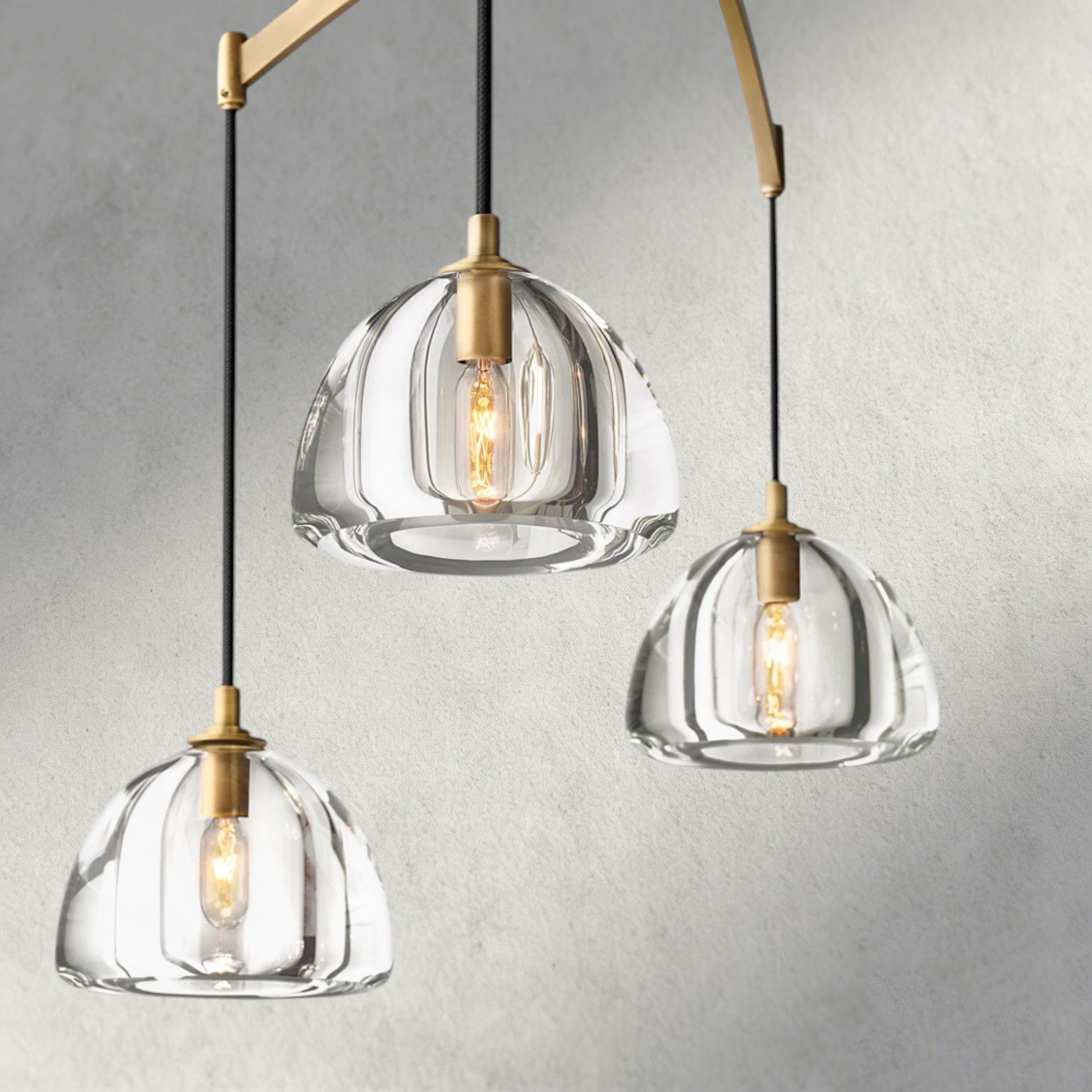 Hemisphere Linear Chandelier 54", 72"-chandelier-Manorlights