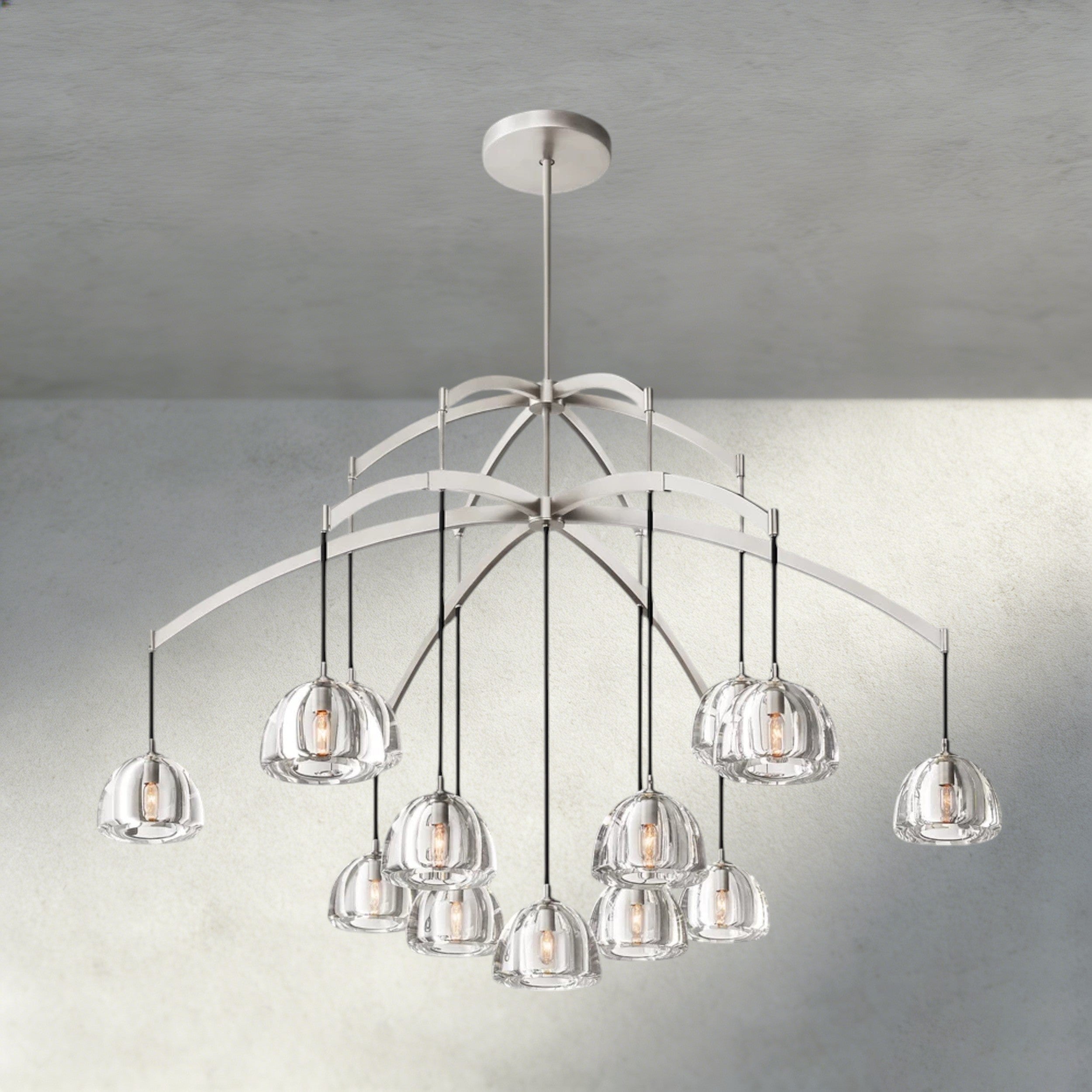 Hemisphere Round Chandelier 36", 48", 60"-chandelier-Manorlights