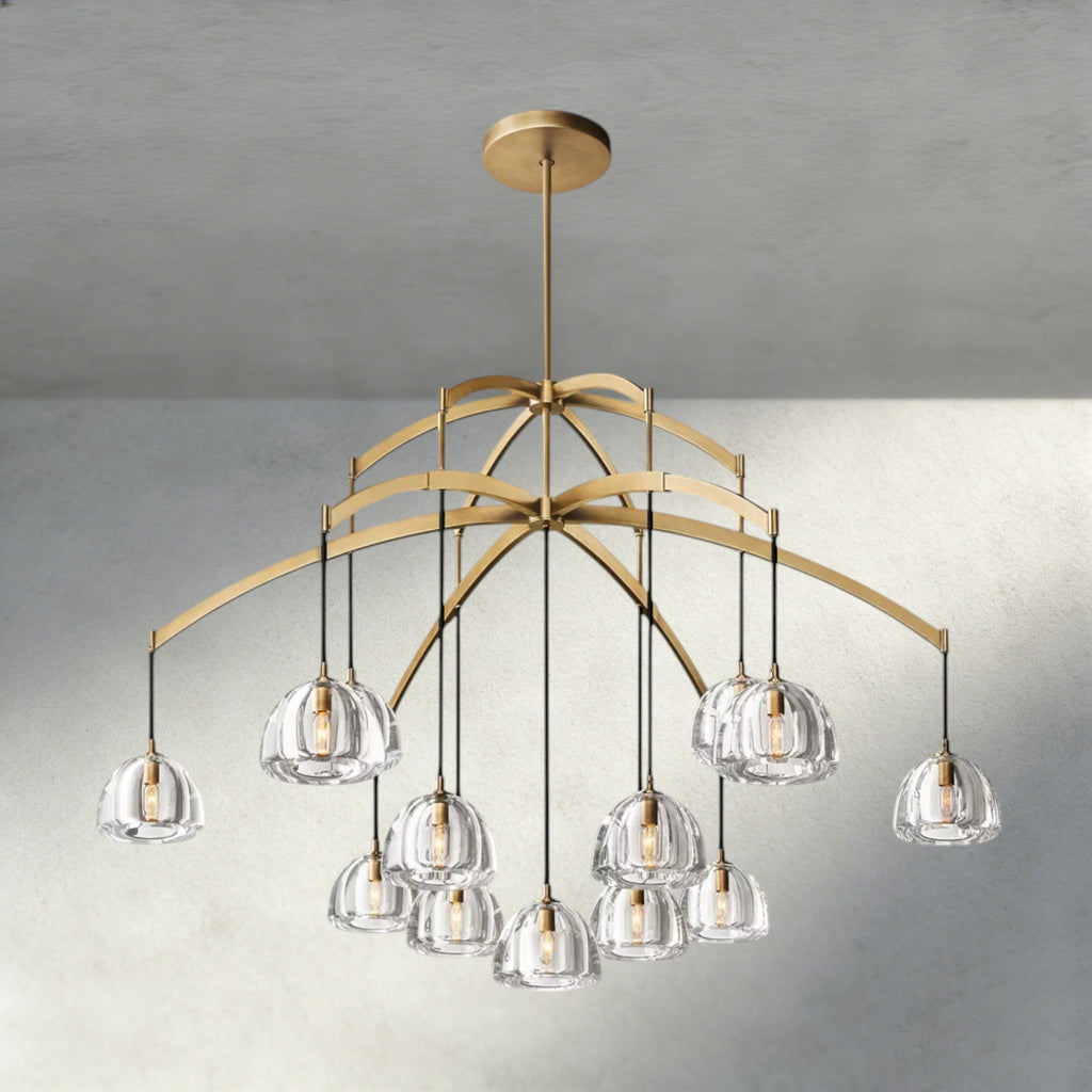 Hemisphere Round Chandelier 36", 48", 60"-chandelier-Manorlights