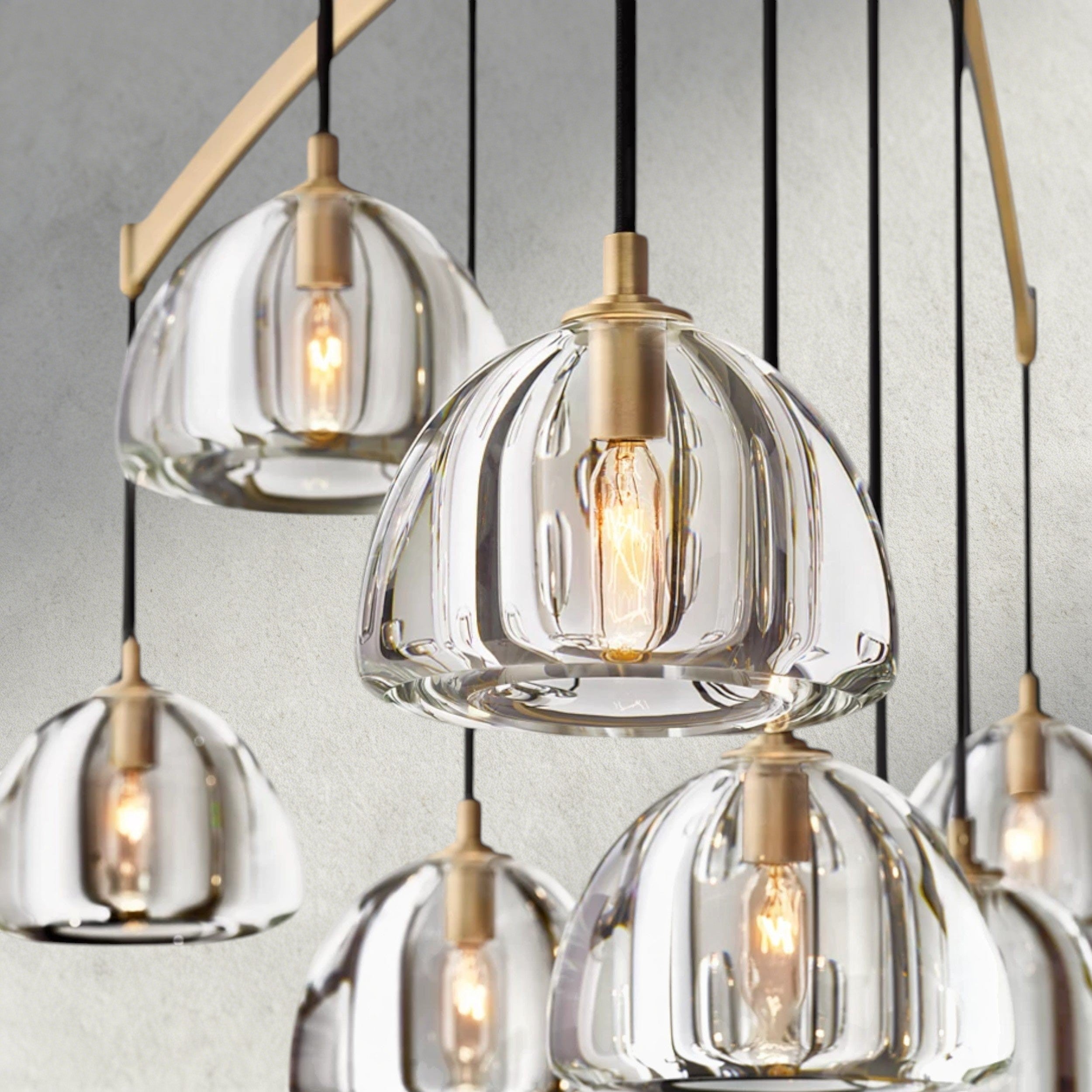 Hemisphere Round Chandelier 36", 48", 60"-chandelier-Manorlights