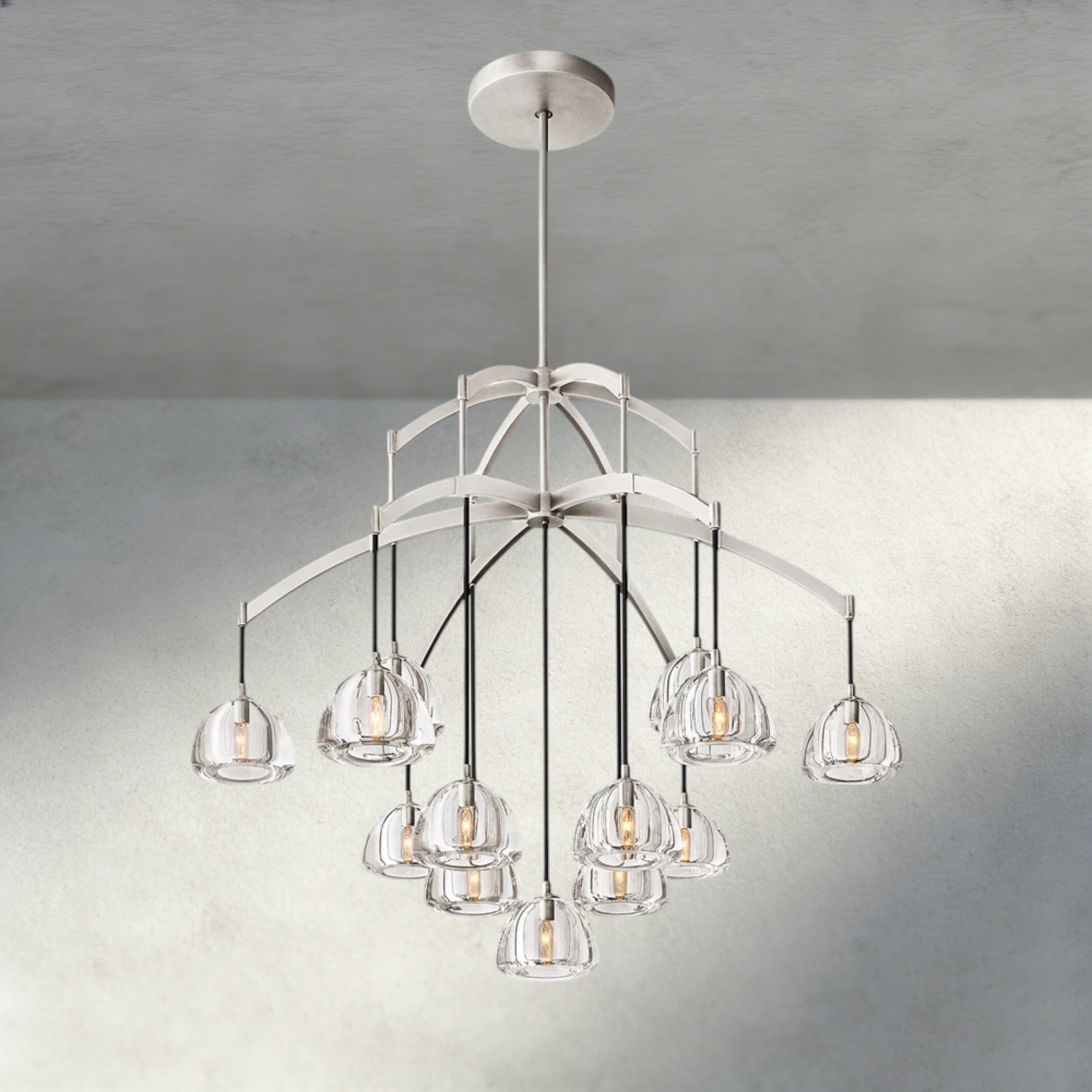 Hemisphere Round Chandelier 36", 48", 60"-chandelier-Manorlights