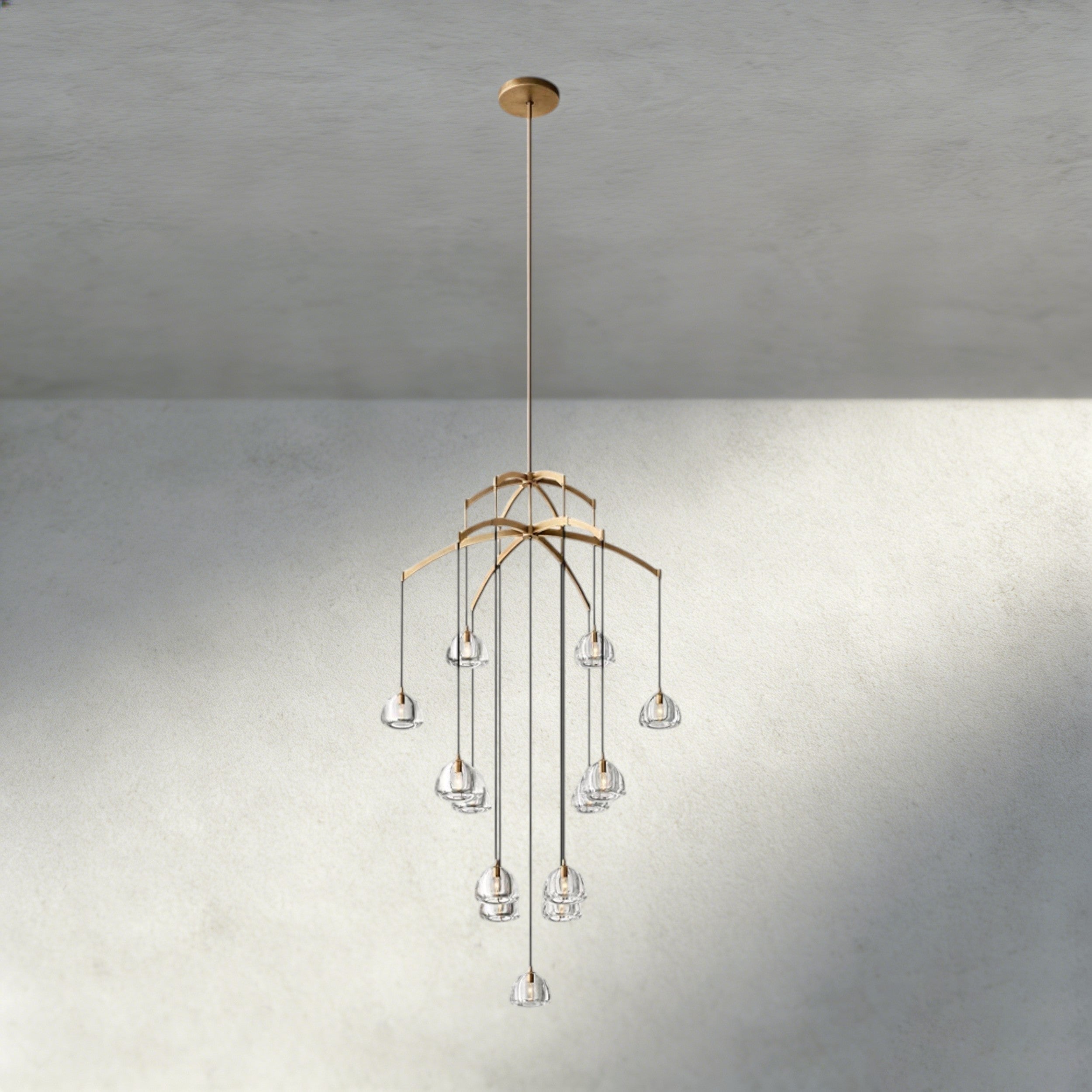 Hemisphere Round Chandelier 36", 48", 60"-chandelier-Manorlights
