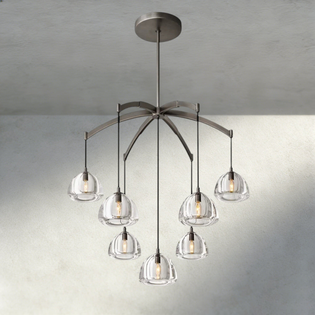 Hemisphere Round Chandelier 36", 48", 60"-chandelier-Manorlights