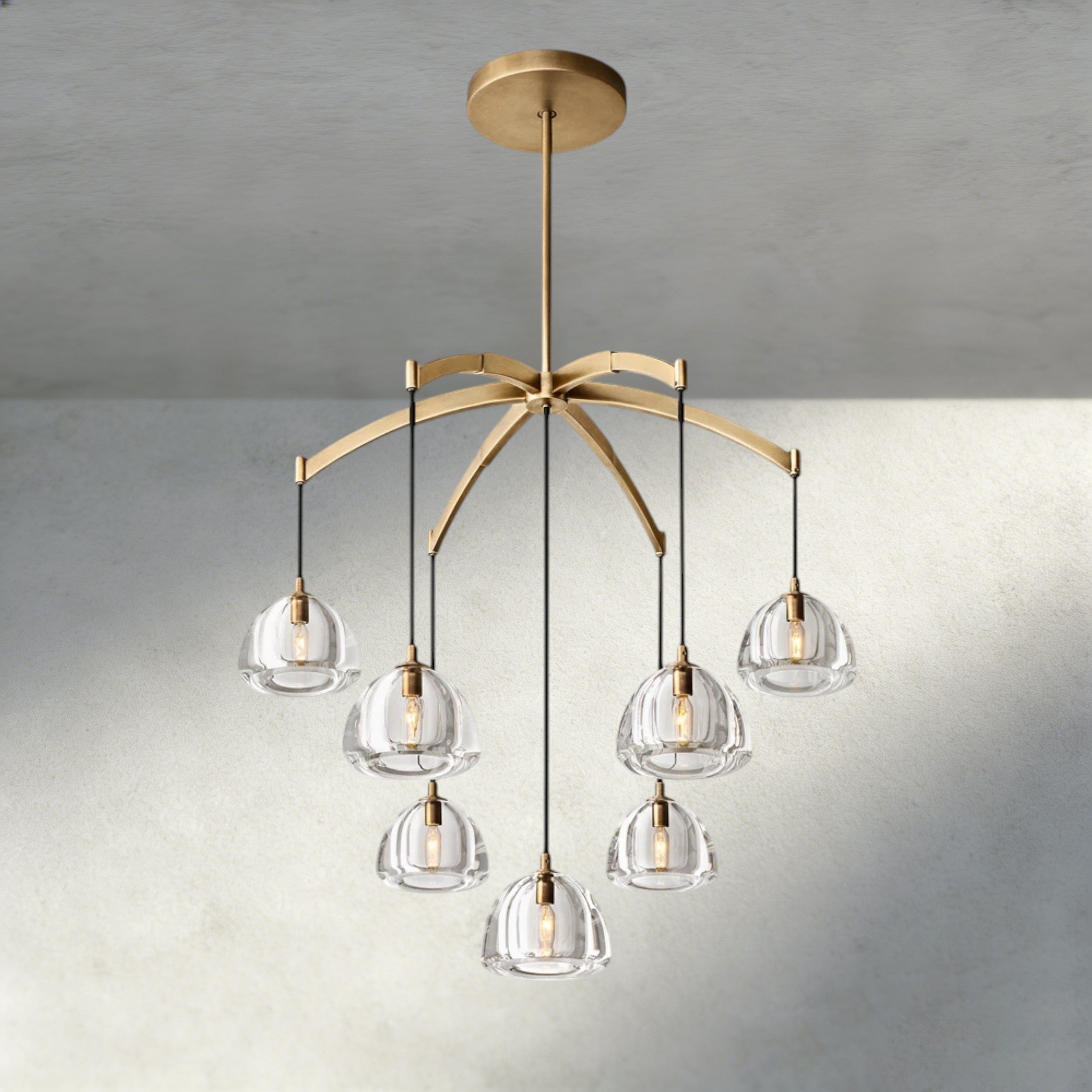 Hemisphere Round Chandelier 36", 48", 60"-chandelier-Manorlights
