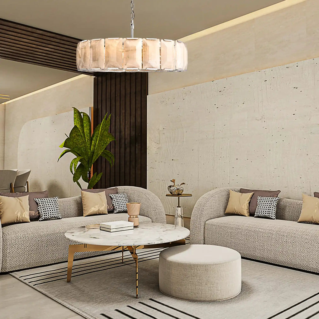Harlow Calcite Round Chandelier 19", 31", 43", 60"
