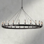 Camino Round Outdoor Chandelier 39“D 51"D