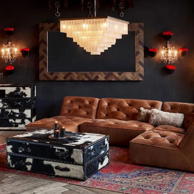 Claire Square Chandelier-Chandelier-Manorlights