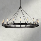 Camino Round Outdoor Chandelier 39“D 51"D