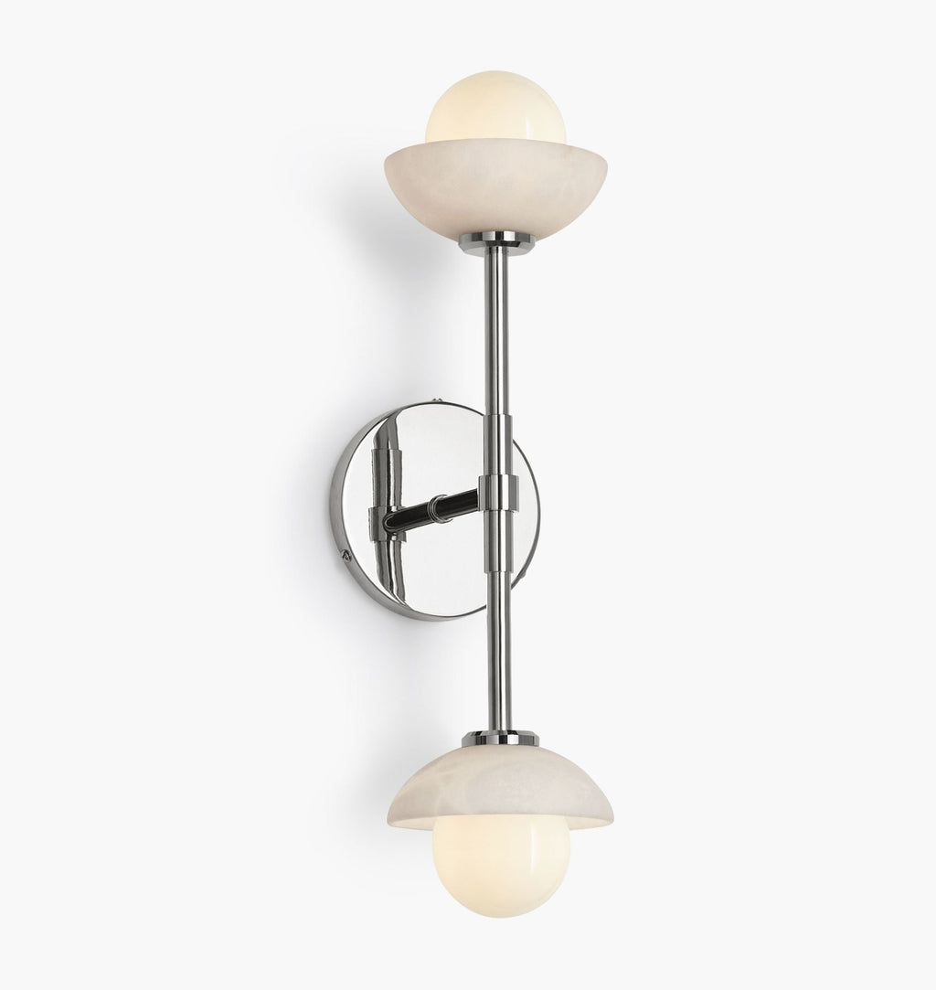 Alabaster Shade Greenwich Linear Wall Sconce-Manorlights