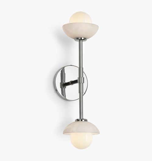 Alabaster Shade Greenwich Linear Wall Sconce