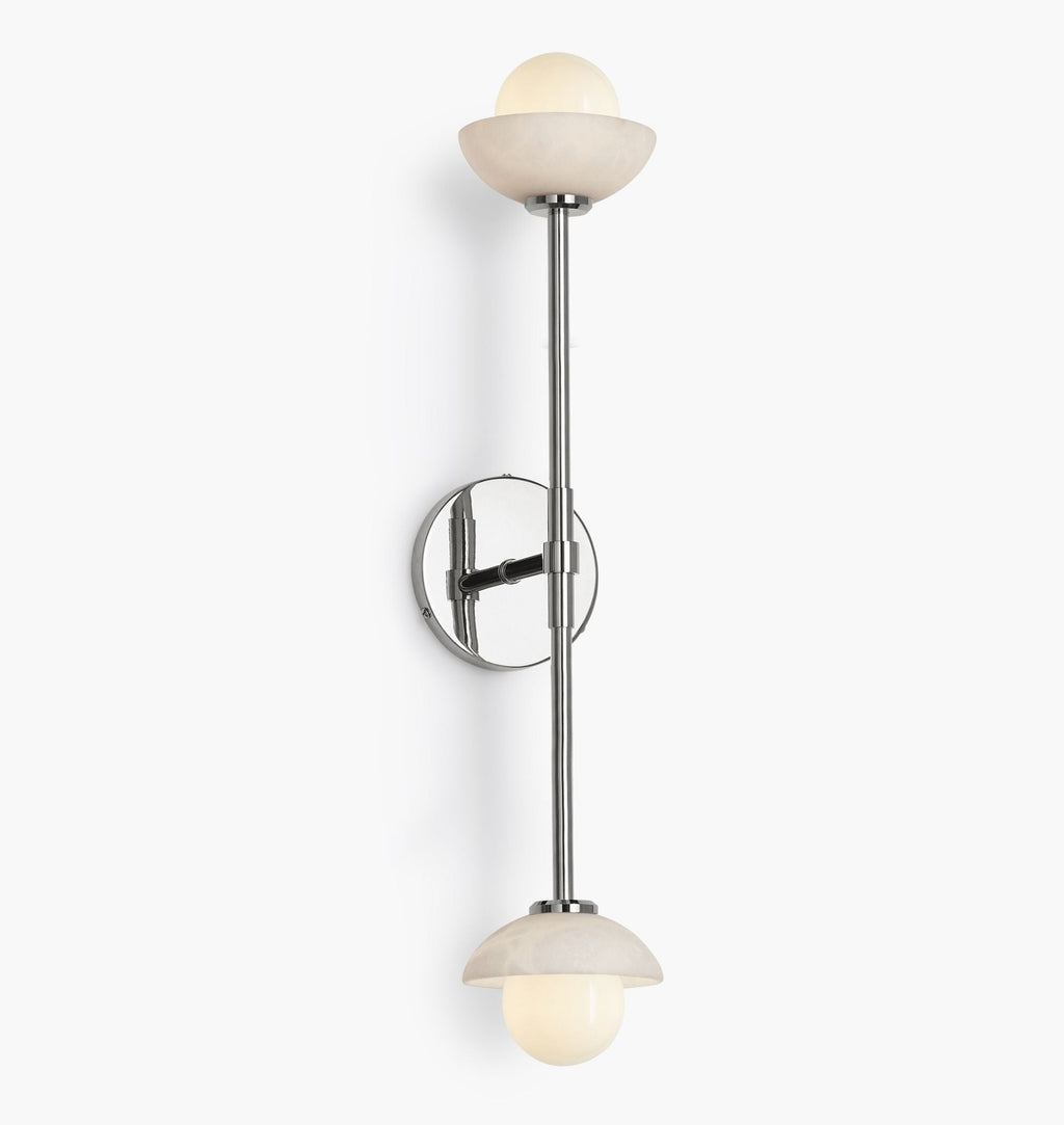 Alabaster Shade Greenwich Linear Wall Sconce-Manorlights