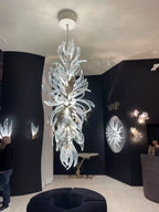 Dandelion Cascade Glass Staircase Chandelier