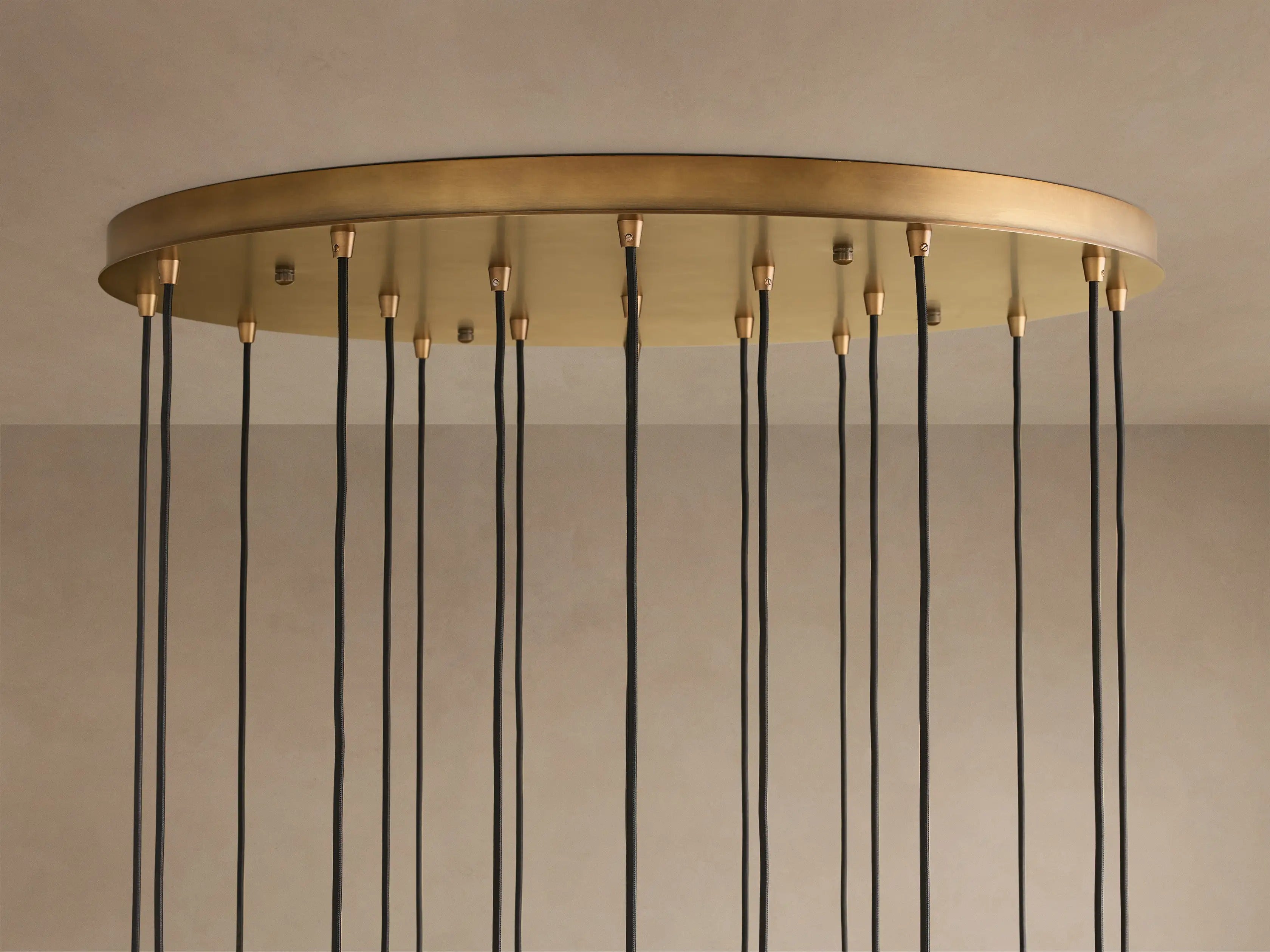 Colleena Hammered Glass Round Chandelier