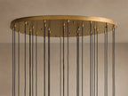 Colleena Hammered Glass Round Chandelier