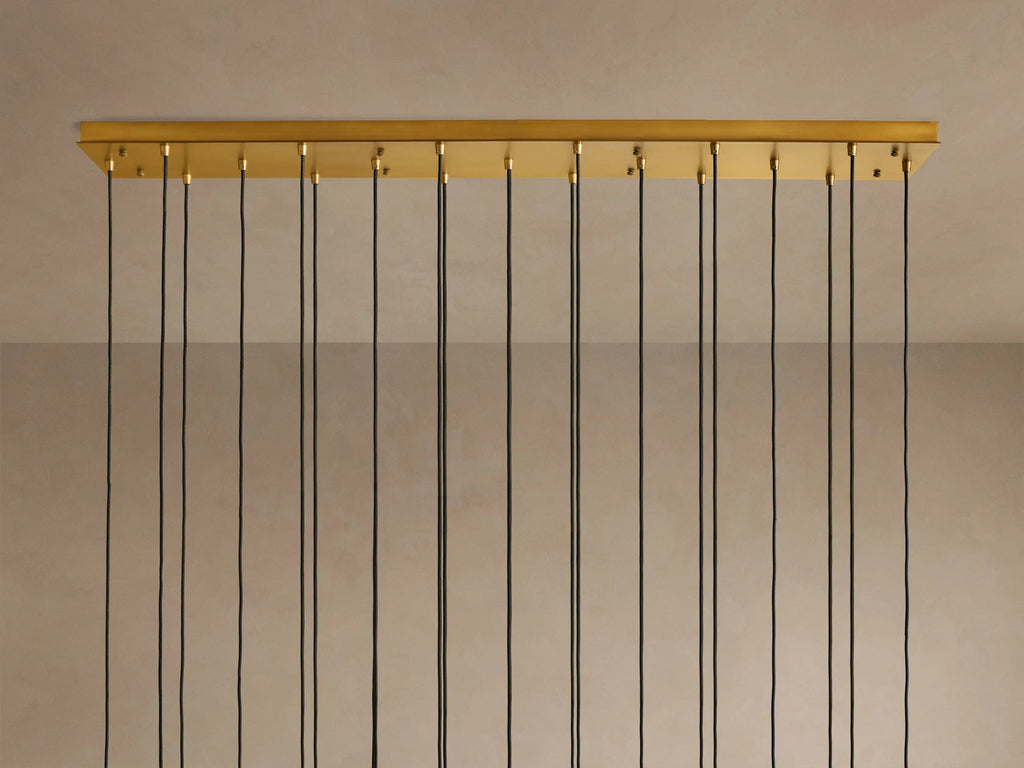 Colleena Linear Fluted Glass Chandelier