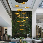 Jenissa Vintage Crystal Staircase Chandelier High Ceiling Luxury Lighting - 20 - LIghtGoldWarm LightManorlights