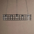 La Caged 5-Light Oval Chandelier - Silver ClayBlushlighting