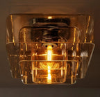 Lacour Amber Glass Flushmount