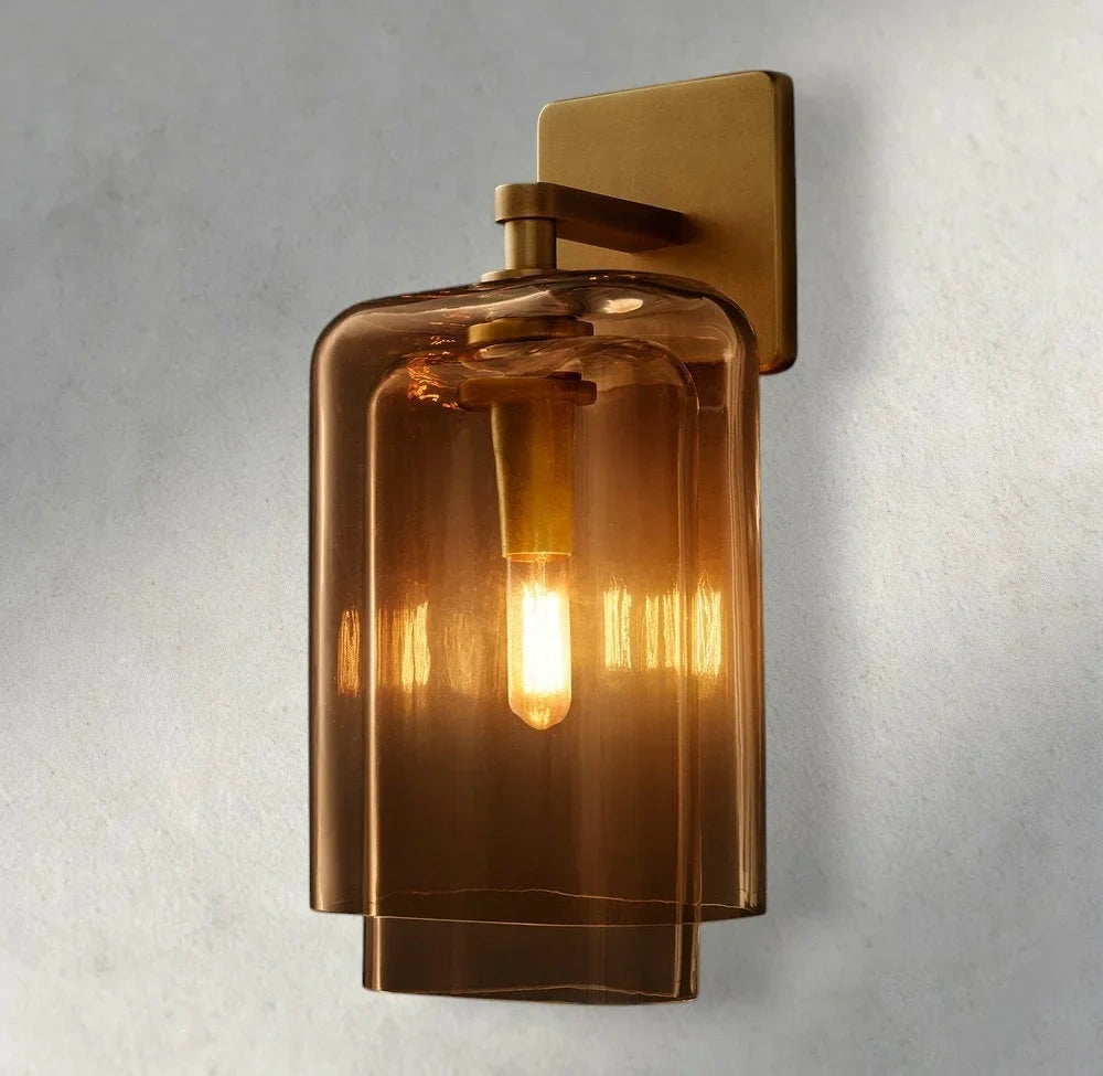 Lacour Amber Glass Sconce