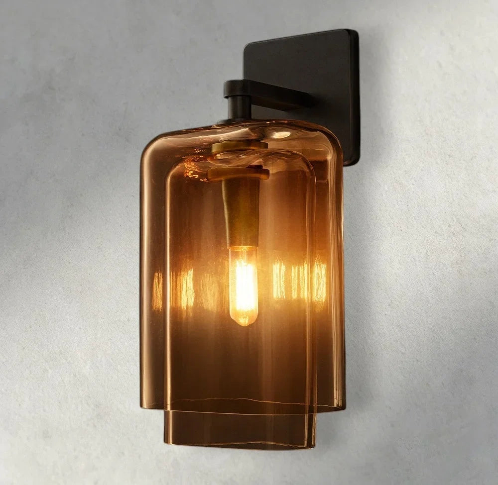 Lacour Amber Glass Sconce