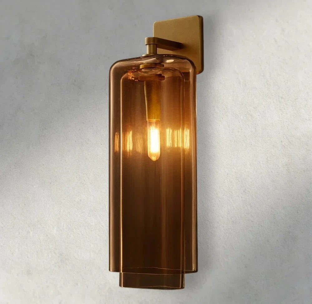Lacour Amber Glass Sconce