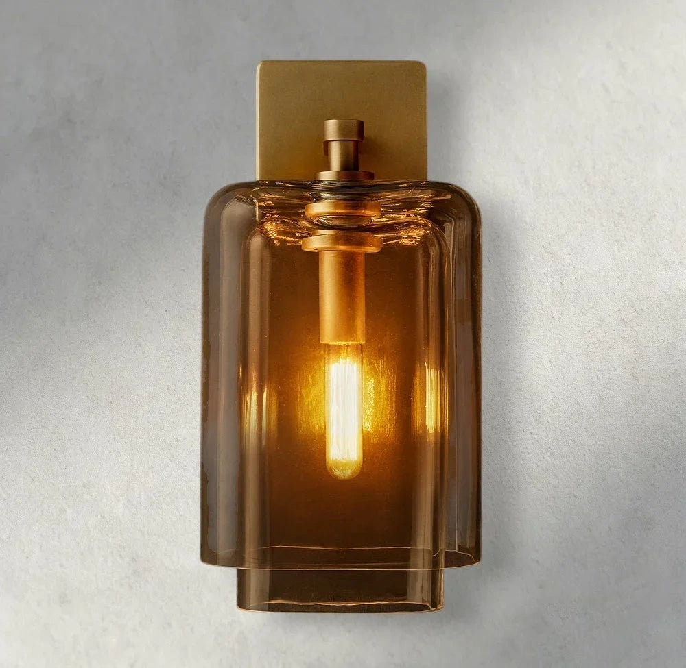 Lacour Amber Glass Sconce