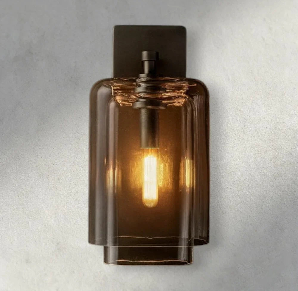 Lacour Amber Glass Sconce
